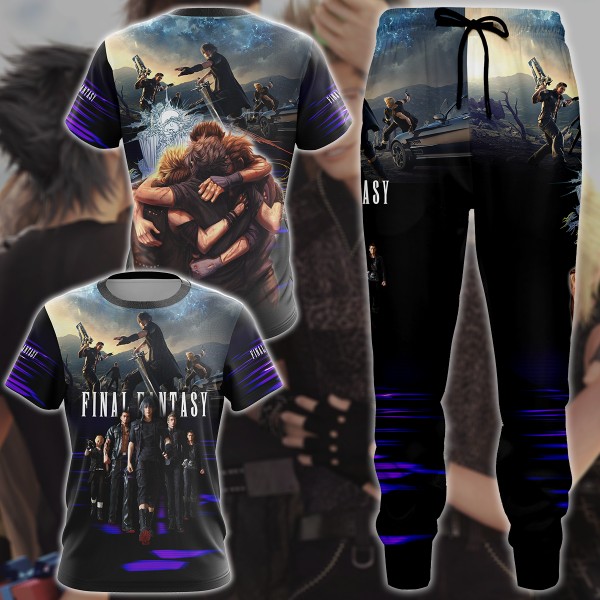 Final Fantasy XV Video Game 3D All Over Print T-shirt Tank Top Zip Hoodie Pullover Hoodie Hawaiian Shirt Beach Shorts Jogger