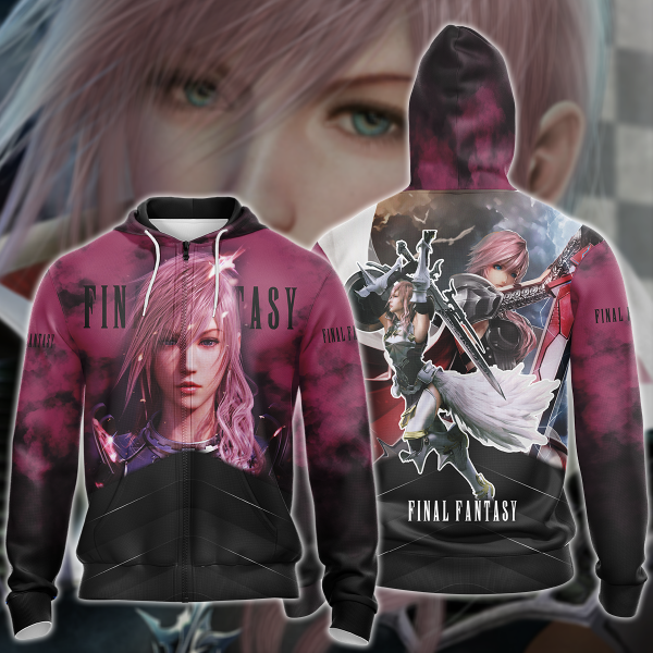 Final Fantasy XIII Video Game 3D All Over Print T-shirt Tank Top Zip Hoodie Pullover Hoodie Hawaiian Shirt Beach Shorts Jogger Zip Hoodie S