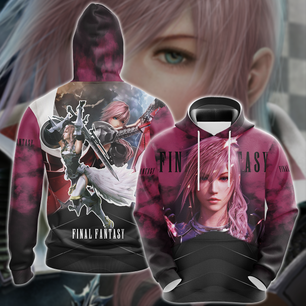 Final Fantasy XIII Video Game 3D All Over Print T-shirt Tank Top Zip Hoodie Pullover Hoodie Hawaiian Shirt Beach Shorts Jogger Hoodie S