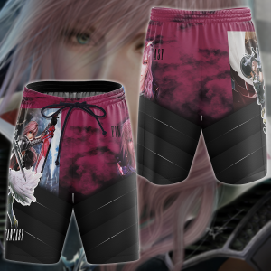 Final Fantasy XIII Video Game 3D All Over Print T-shirt Tank Top Zip Hoodie Pullover Hoodie Hawaiian Shirt Beach Shorts Jogger Beach Shorts S 