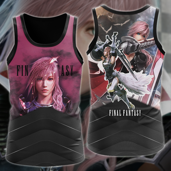 Final Fantasy XIII Video Game 3D All Over Print T-shirt Tank Top Zip Hoodie Pullover Hoodie Hawaiian Shirt Beach Shorts Jogger Tank Top S