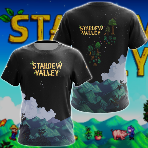 Stardew Valley Video Game 3D All Over Print T-shirt Tank Top Zip Hoodie Pullover Hoodie Hawaiian Shirt Beach Shorts Jogger T-shirt S