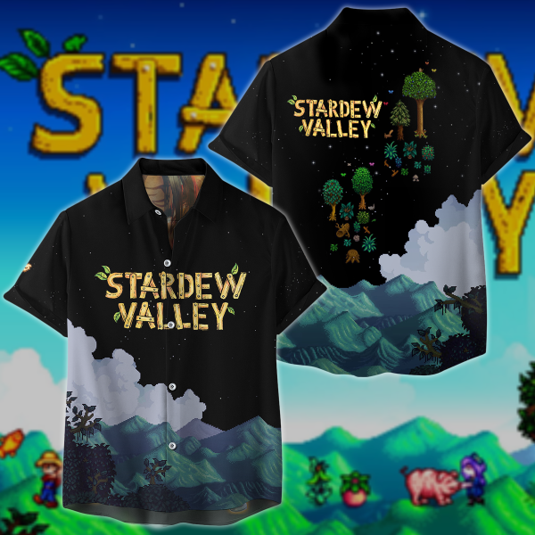 Stardew Valley Video Game 3D All Over Print T-shirt Tank Top Zip Hoodie Pullover Hoodie Hawaiian Shirt Beach Shorts Jogger Hawaiian Shirt S