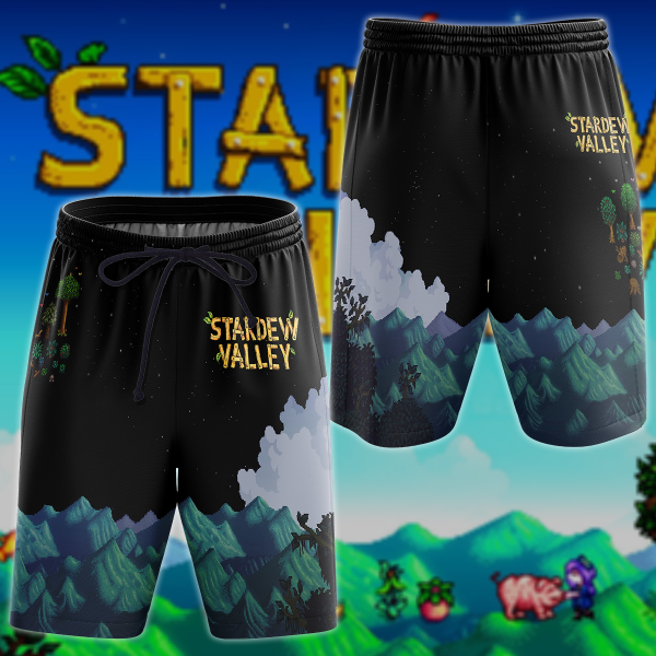 Stardew Valley Video Game 3D All Over Print T-shirt Tank Top Zip Hoodie Pullover Hoodie Hawaiian Shirt Beach Shorts Jogger Beach Shorts S