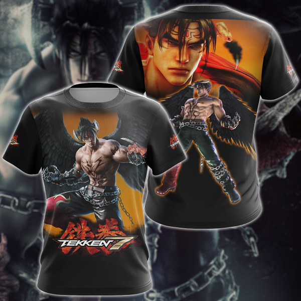 Tekken 7 Video Game 3D All Over Print T-shirt Tank Top Zip Hoodie Pullover Hoodie Hawaiian Shirt Beach Shorts Jogger T-shirt S