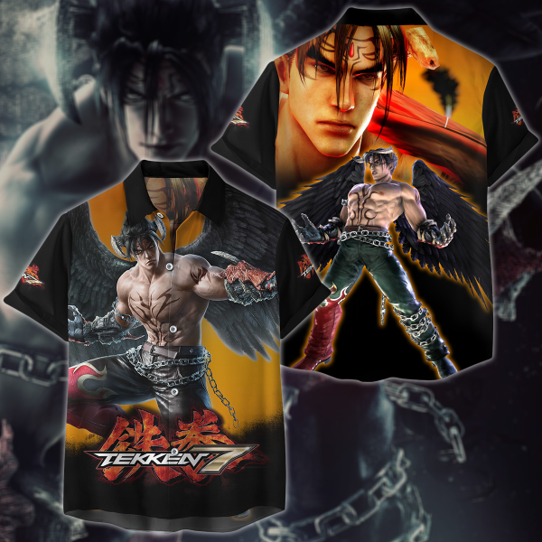 Tekken 7 Video Game 3D All Over Print T-shirt Tank Top Zip Hoodie Pullover Hoodie Hawaiian Shirt Beach Shorts Jogger Hawaiian Shirt S