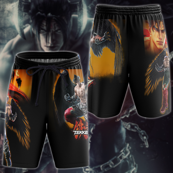 Tekken 7 Video Game 3D All Over Print T-shirt Tank Top Zip Hoodie Pullover Hoodie Hawaiian Shirt Beach Shorts Jogger Beach Shorts S