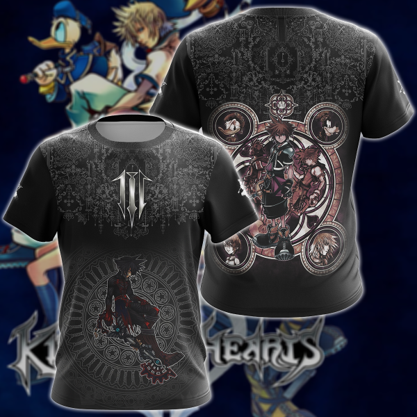 Kingdom Hearts: Melody of Memory Video Game 3D All Over Print T-shirt Tank Top Zip Hoodie Pullover Hoodie Hawaiian Shirt Beach Shorts Jogger T-shirt S