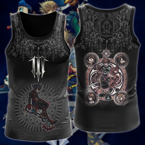 Kingdom Hearts: Melody of Memory Video Game 3D All Over Print T-shirt Tank Top Zip Hoodie Pullover Hoodie Hawaiian Shirt Beach Shorts Jogger Tank Top S