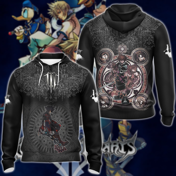 Kingdom Hearts: Melody of Memory Video Game 3D All Over Print T-shirt Tank Top Zip Hoodie Pullover Hoodie Hawaiian Shirt Beach Shorts Jogger Zip Hoodie S