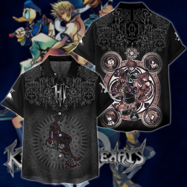 Kingdom Hearts: Melody of Memory Video Game 3D All Over Print T-shirt Tank Top Zip Hoodie Pullover Hoodie Hawaiian Shirt Beach Shorts Jogger Hawaiian Shirt S