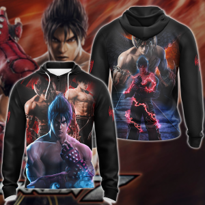 Tekken Jin Kazama Video Game 3D All Over Print T-shirt Tank Top Zip Hoodie Pullover Hoodie Hawaiian Shirt Beach Shorts Jogger Zip Hoodie S 