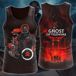 Ghost of Tsushima Video Game 3D All Over Print T-shirt Tank Top Zip Hoodie Pullover Hoodie Hawaiian Shirt Beach Shorts Jogger Tank Top S 