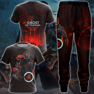 Ghost of Tsushima Video Game 3D All Over Print T-shirt Tank Top Zip Hoodie Pullover Hoodie Hawaiian Shirt Beach Shorts Jogger   