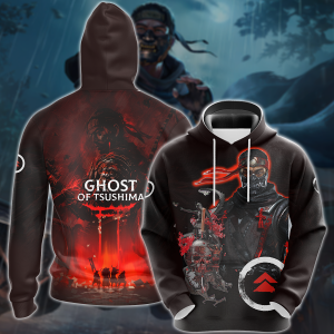 Ghost of Tsushima Video Game 3D All Over Print T-shirt Tank Top Zip Hoodie Pullover Hoodie Hawaiian Shirt Beach Shorts Jogger Hoodie S 