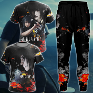 Final Fantasy XV Noctis Video Game 3D All Over Print T-shirt Tank Top Zip Hoodie Pullover Hoodie Hawaiian Shirt Beach Shorts Jogger   