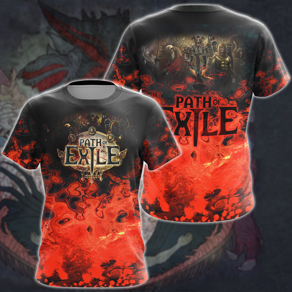 Path Of Exile Video Game 3D All Over Print T-shirt Tank Top Zip Hoodie Pullover Hoodie Hawaiian Shirt Beach Shorts Jogger T-shirt S