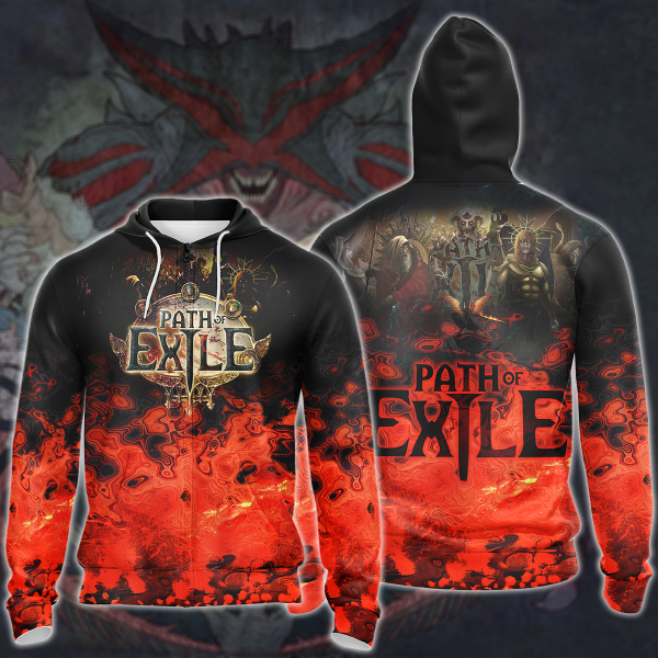 Path Of Exile Video Game 3D All Over Print T-shirt Tank Top Zip Hoodie Pullover Hoodie Hawaiian Shirt Beach Shorts Jogger Zip Hoodie S