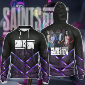 Saints Row Video Game 3D All Over Print T-shirt Tank Top Zip Hoodie Pullover Hoodie Hawaiian Shirt Beach Shorts Jogger Zip Hoodie S 