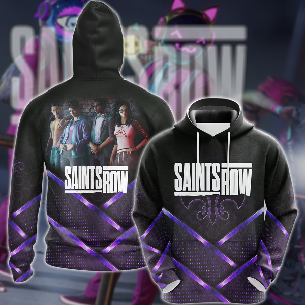 Saints Row Video Game 3D All Over Print T-shirt Tank Top Zip Hoodie Pullover Hoodie Hawaiian Shirt Beach Shorts Jogger Hoodie S