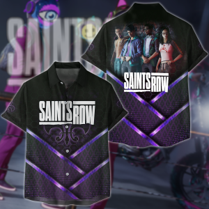 Saints Row Video Game 3D All Over Print T-shirt Tank Top Zip Hoodie Pullover Hoodie Hawaiian Shirt Beach Shorts Jogger Hawaiian Shirt S 