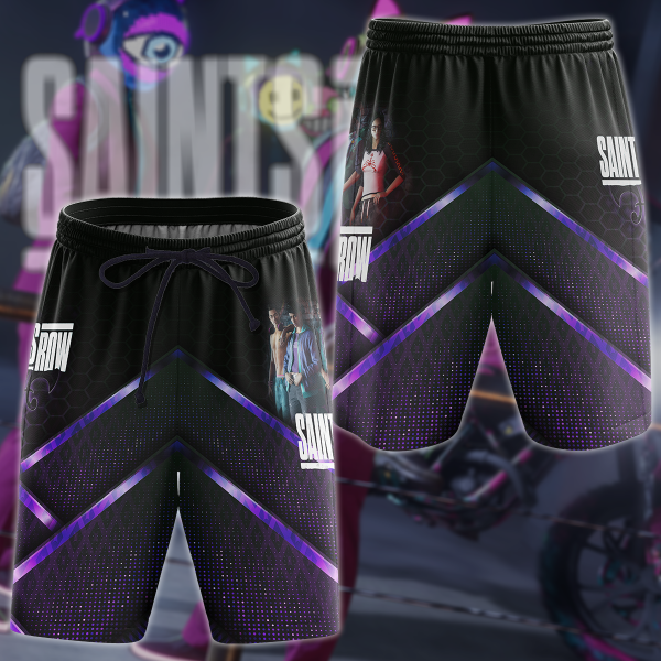 Saints Row Video Game 3D All Over Print T-shirt Tank Top Zip Hoodie Pullover Hoodie Hawaiian Shirt Beach Shorts Jogger Beach Shorts S