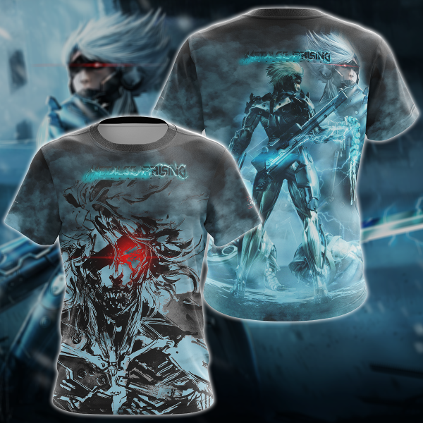 Metal Gear Rising Revengeance Video Game 3D All Over Print T-shirt Tank Top Zip Hoodie Pullover Hoodie Hawaiian Shirt Beach Shorts Jogger T-shirt S