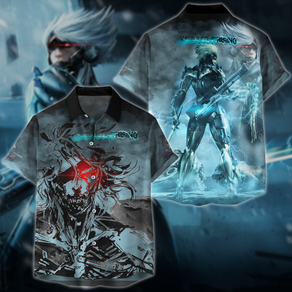 Metal Gear Rising Revengeance Video Game 3D All Over Print T-shirt Tank Top Zip Hoodie Pullover Hoodie Hawaiian Shirt Beach Shorts Jogger Hawaiian Shirt S