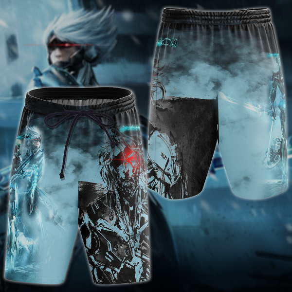 Metal Gear Rising Revengeance Video Game 3D All Over Print T-shirt Tank Top Zip Hoodie Pullover Hoodie Hawaiian Shirt Beach Shorts Jogger Beach Shorts S