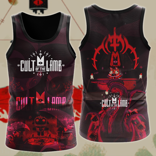 Cult of the Lamb Video Game 3D All Over Print T-shirt Tank Top Zip Hoodie Pullover Hoodie Hawaiian Shirt Beach Shorts Jogger Tank Top S