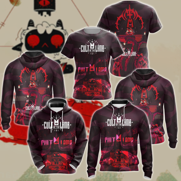 Cult of the Lamb Video Game 3D All Over Print T-shirt Tank Top Zip Hoodie Pullover Hoodie Hawaiian Shirt Beach Shorts Jogger