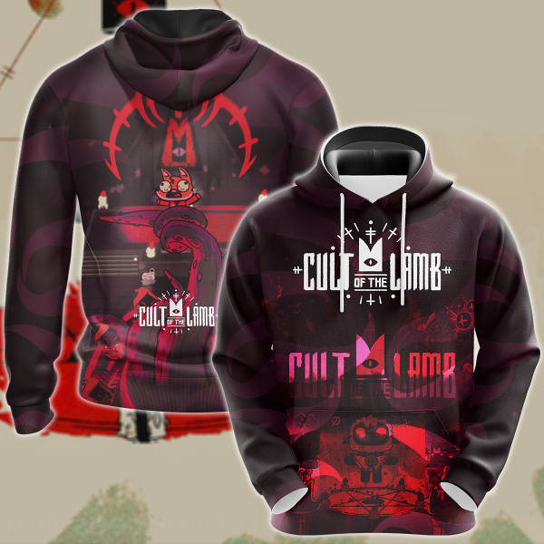 Cult of the Lamb Video Game 3D All Over Print T-shirt Tank Top Zip Hoodie Pullover Hoodie Hawaiian Shirt Beach Shorts Jogger Hoodie S