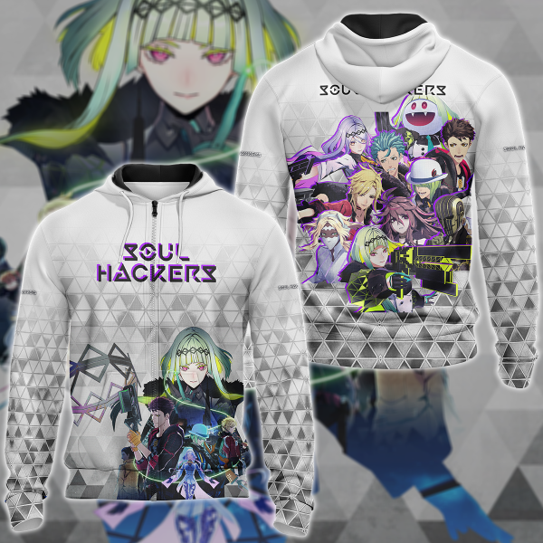 Soul Hackers 2 Video Game 3D All Over Print T-shirt Tank Top Zip Hoodie Pullover Hoodie Hawaiian Shirt Beach Shorts Jogger Zip Hoodie S