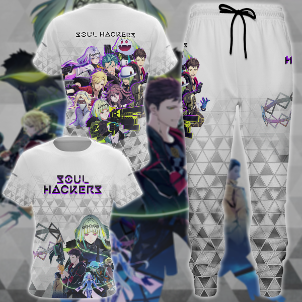 Soul Hackers 2 Video Game 3D All Over Print T-shirt Tank Top Zip Hoodie Pullover Hoodie Hawaiian Shirt Beach Shorts Jogger