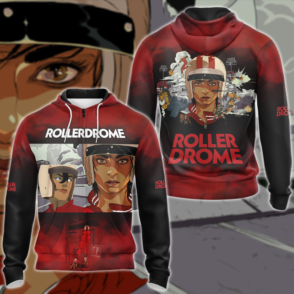 Rollerdrome Video Game 3D All Over Print T-shirt Tank Top Zip Hoodie Pullover Hoodie Hawaiian Shirt Beach Shorts Jogger Zip Hoodie S