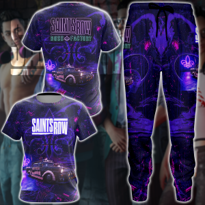 Saints Row Video Game 3D All Over Print T-shirt Tank Top Zip Hoodie Pullover Hoodie Hawaiian Shirt Beach Shorts Jogger   