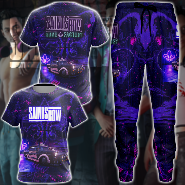 Saints Row Video Game 3D All Over Print T-shirt Tank Top Zip Hoodie Pullover Hoodie Hawaiian Shirt Beach Shorts Jogger