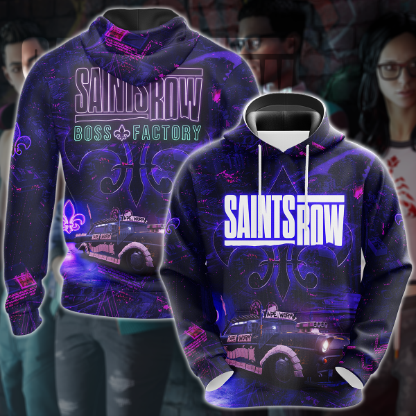 Saints Row Video Game 3D All Over Print T-shirt Tank Top Zip Hoodie Pullover Hoodie Hawaiian Shirt Beach Shorts Jogger Hoodie S