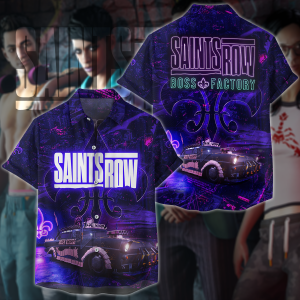 Saints Row Video Game 3D All Over Print T-shirt Tank Top Zip Hoodie Pullover Hoodie Hawaiian Shirt Beach Shorts Jogger Hawaiian Shirt S 