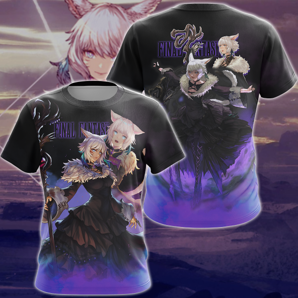 Final Fantasy XIV Y'shtola Video Game 3D All Over Print T-shirt Tank Top Zip Hoodie Pullover Hoodie Hawaiian Shirt Beach Shorts Jogger T-shirt S