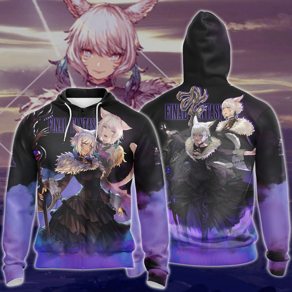 Final Fantasy XIV Y'shtola Video Game 3D All Over Print T-shirt Tank Top Zip Hoodie Pullover Hoodie Hawaiian Shirt Beach Shorts Jogger Zip Hoodie S