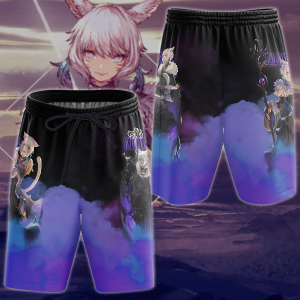 Final Fantasy XIV Y'shtola Video Game 3D All Over Print T-shirt Tank Top Zip Hoodie Pullover Hoodie Hawaiian Shirt Beach Shorts Jogger Beach Shorts S 