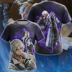 Final Fantasy XIV Thancred Video Game 3D All Over Print T-shirt Tank Top Zip Hoodie Pullover Hoodie Hawaiian Shirt Beach Shorts Jogger T-shirt S