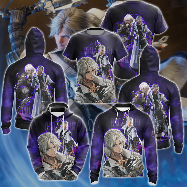 Final Fantasy XIV Thancred Video Game 3D All Over Print T-shirt Tank Top Zip Hoodie Pullover Hoodie Hawaiian Shirt Beach Shorts Jogger