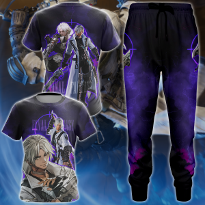 Final Fantasy XIV Thancred Video Game 3D All Over Print T-shirt Tank Top Zip Hoodie Pullover Hoodie Hawaiian Shirt Beach Shorts Jogger   