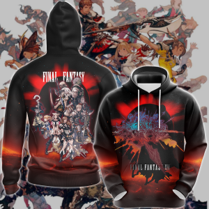 Final Fantasy XIV Video Game 3D All Over Print T-shirt Tank Top Zip Hoodie Pullover Hoodie Hawaiian Shirt Beach Shorts Jogger Hoodie S 