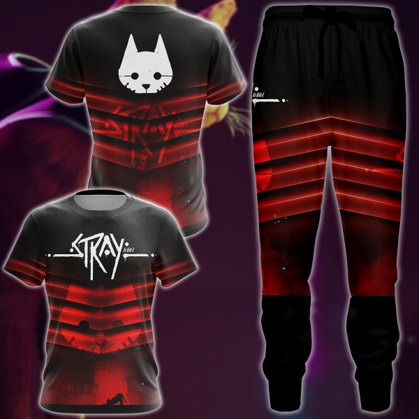 Stray Video Game 3D All Over Print T-shirt Tank Top Zip Hoodie Pullover Hoodie Hawaiian Shirt Beach Shorts Jogger