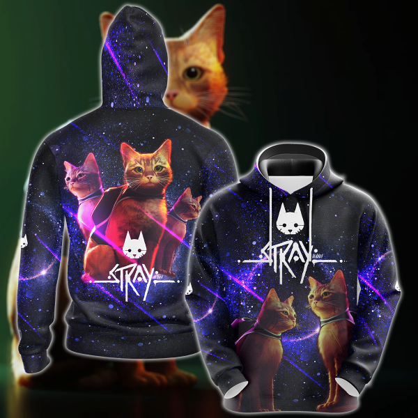 Stray Video Game 3D All Over Print T-shirt Tank Top Zip Hoodie Pullover Hoodie Hawaiian Shirt Beach Shorts Jogger Hoodie S