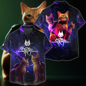 Stray Video Game 3D All Over Print T-shirt Tank Top Zip Hoodie Pullover Hoodie Hawaiian Shirt Beach Shorts Jogger Hawaiian Shirt S 