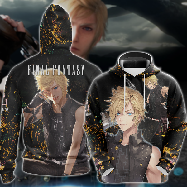 Final Fantasy XV Prompto Argentum Video Game 3D All Over Print T-shirt Tank Top Zip Hoodie Pullover Hoodie Hawaiian Shirt Beach Shorts Jogger Hoodie S